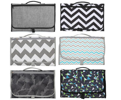 Portable Baby Changing Mat - Foldable Waterproof Travel Diaper Mat with Storage Bag
