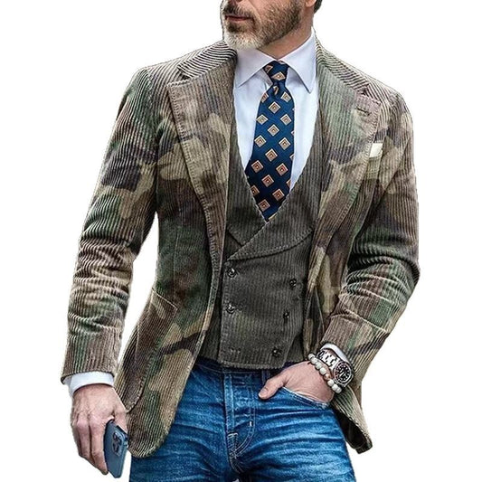 Men's Casual Printed  Suit