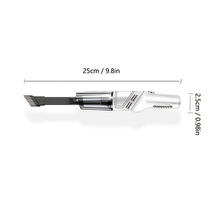 White&Black Wireless Automobile Folding Vacuum Cleaner Hand-held High-power Strong Suction Vacuum Cleaner