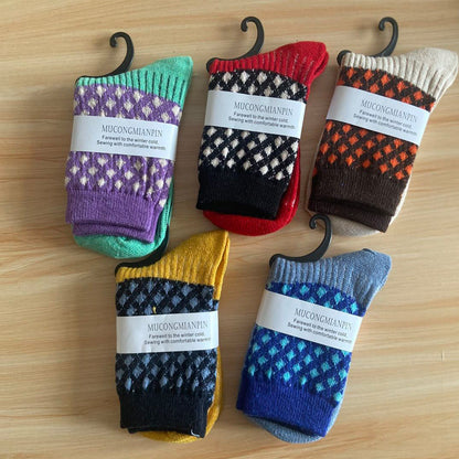 Thick and warm ladies rabbit wool socks