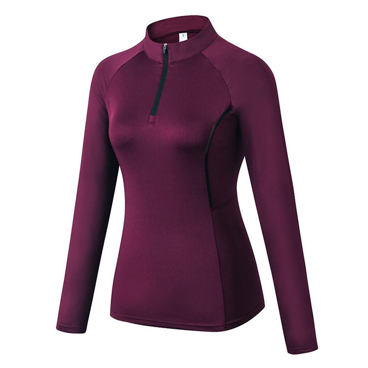 Yoga stand collar sweater