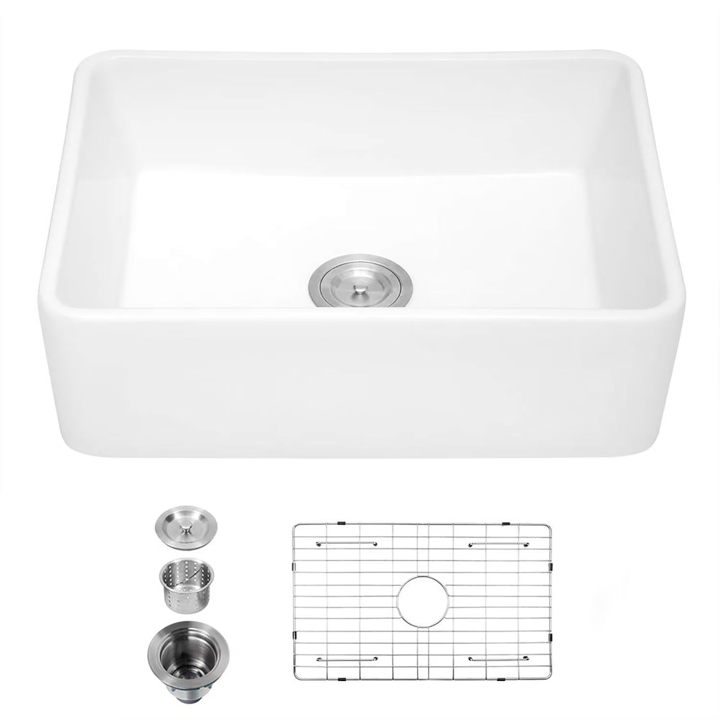 Kitchen Sink Single Bowl White