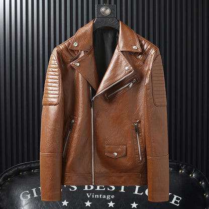 Spring And Autumn Leather Jacket