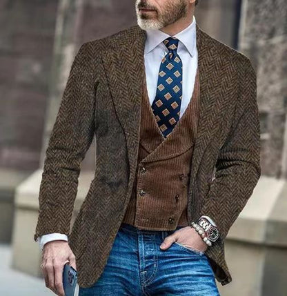 Men's Casual Printed  Suit
