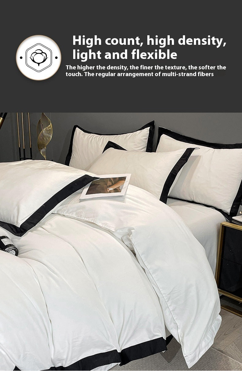 Four-piece Long Velvet High-grade Duvet Cover