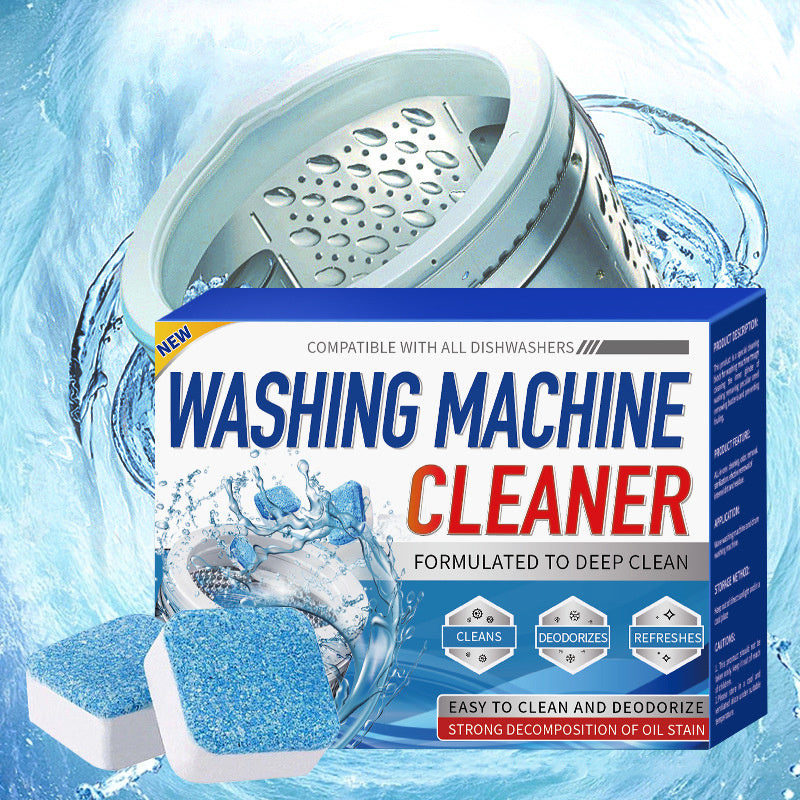 Washing Machine Cleaner Descaling 24-piece Pack - Deep Cleaning Sheets For HE Front Loaders And Top Loading Washing Machines, Septic Tank Safety And Environmentally Friendly Deodorant, Cleaning Inner