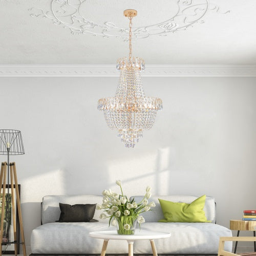 Golden Crystal Chandelier