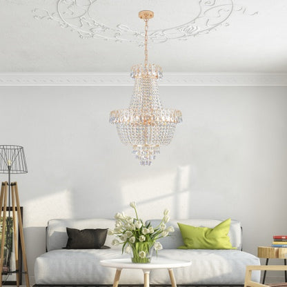 Golden Crystal Chandelier