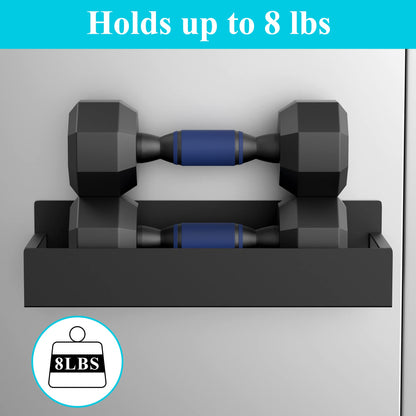 6 Pack Magnetic Spice Storage Rack Organizer for Refrigerator and Oven, Matt Black Fridge Organizers and Storage