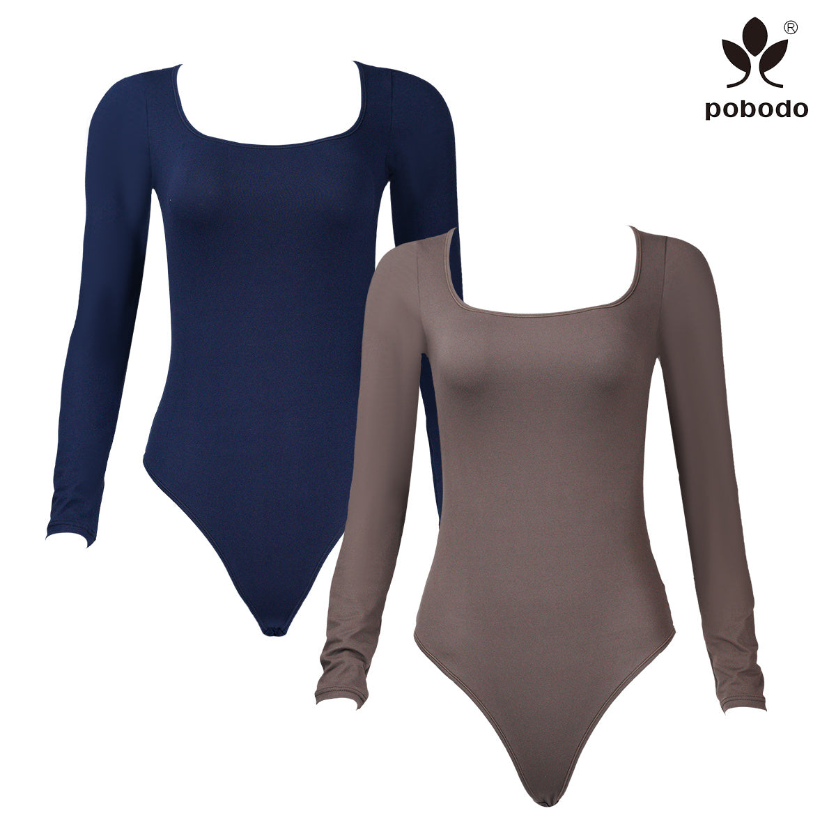 Square neckLong Sleeved Jumpsuit