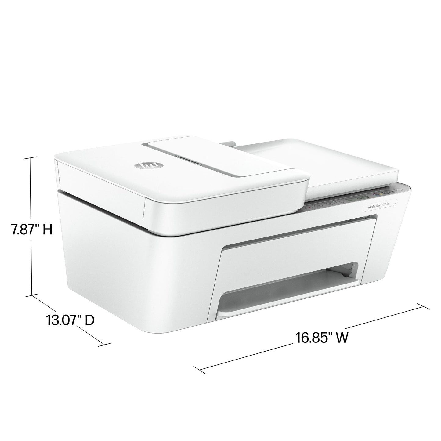 HP DeskJet 4255e Wireless All-in-One Color Inkjet Printer, Scanner, Copier, Best-for-Home, 3 Month Instant Ink Trial Included (588S6A)