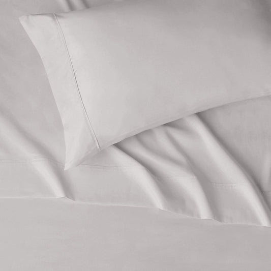 Lightweight Super Soft Easy Care Microfiber Bed Sheet Set with 36-cm Deep Pockets - Single, Light Gray