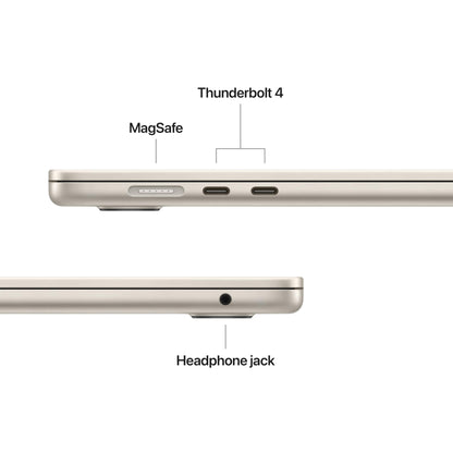 Apple 2025 MacBook Air 15-inch Laptop with M4 chip: Built for Apple Intelligence, 16GB Unified Memory, 256GB SSD Storage, Touch ID; Starlight - English Keyboard