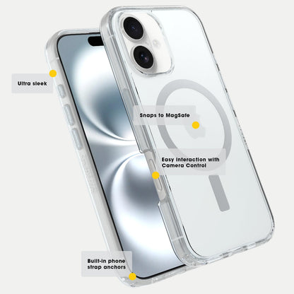 OtterBox iPhone 16 Plus Symmetry Series Clear Case - Blue Bear (Clear/Blue)
