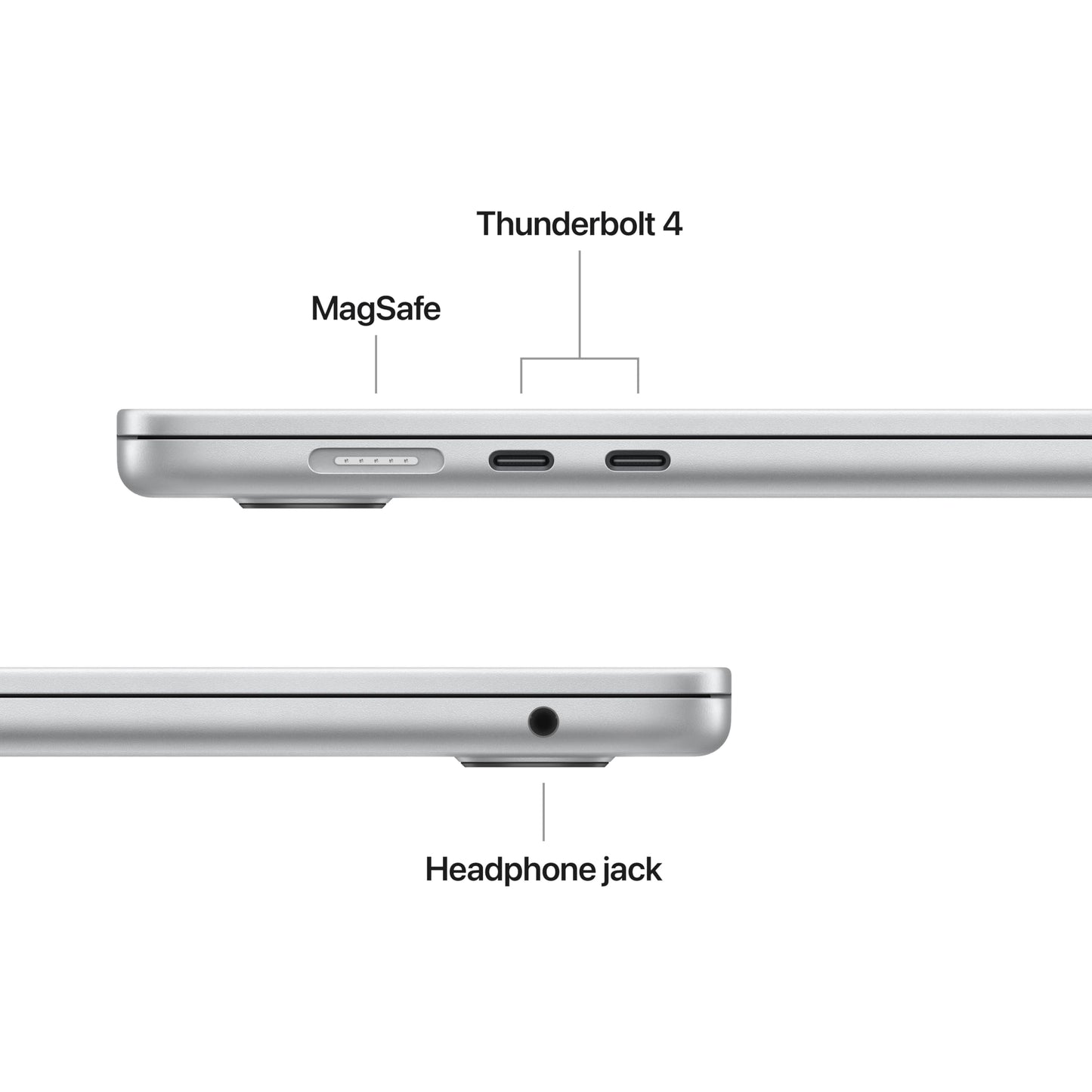 Apple 2025 MacBook Air 15-inch Laptop with M4 chip: Built for Apple Intelligence, 16GB Unified Memory, 512GB SSD Storage, Touch ID; Silver - English Keyboard