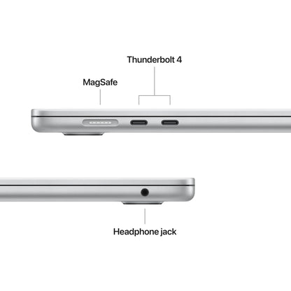 Apple 2025 MacBook Air 15-inch Laptop with M4 chip: Built for Apple Intelligence, 16GB Unified Memory, 512GB SSD Storage, Touch ID; Silver - English Keyboard