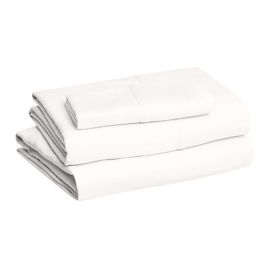 Lightweight Super Soft Wrinkle Free Breathable Easy Care Microfiber 3 Piece Bed Sheet Set with 14-Inch Deep Pockets, Twin XL, Cream, Solid