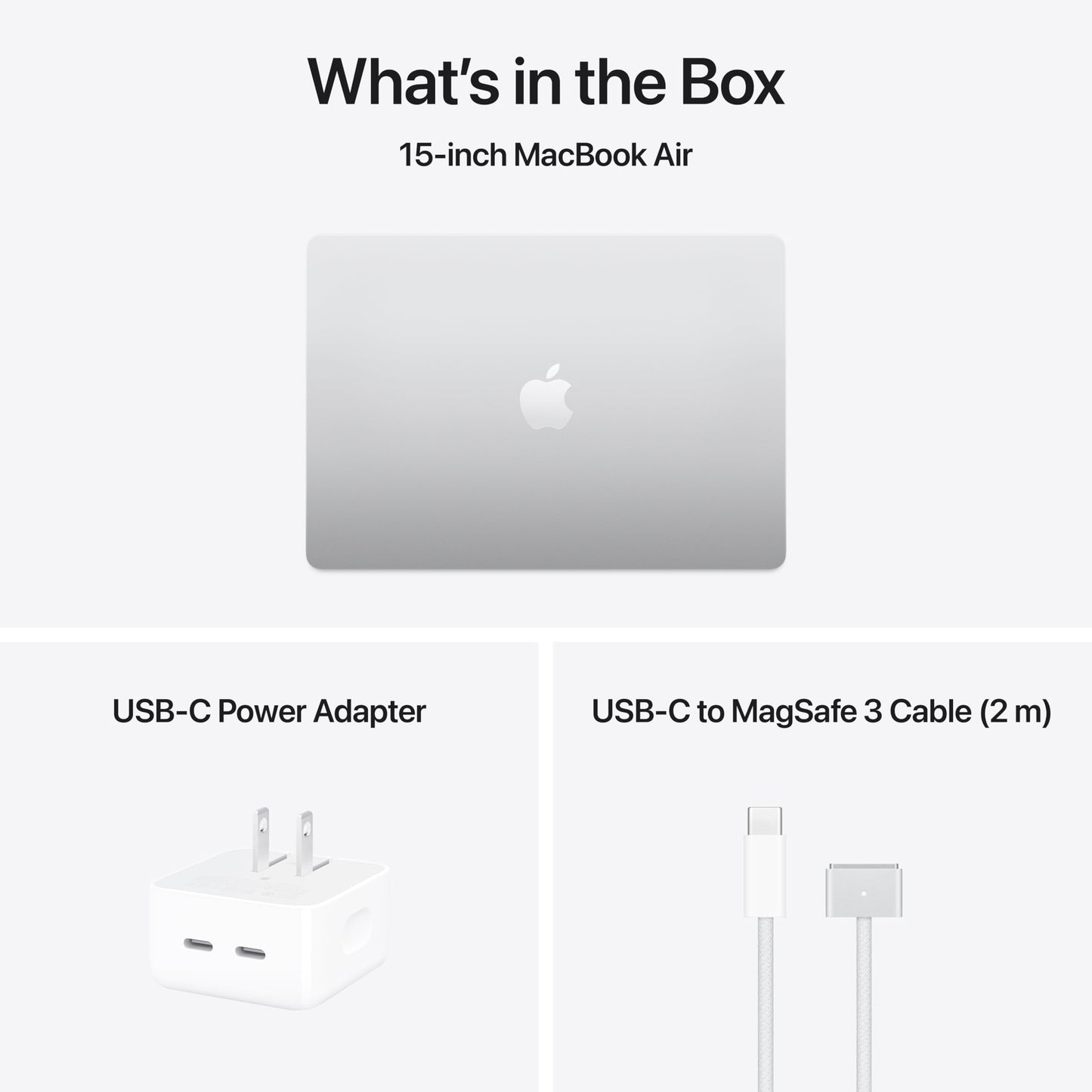Apple 2025 MacBook Air 15-inch Laptop with M4 chip: Built for Apple Intelligence, 16GB Unified Memory, 512GB SSD Storage, Touch ID; Silver - English Keyboard
