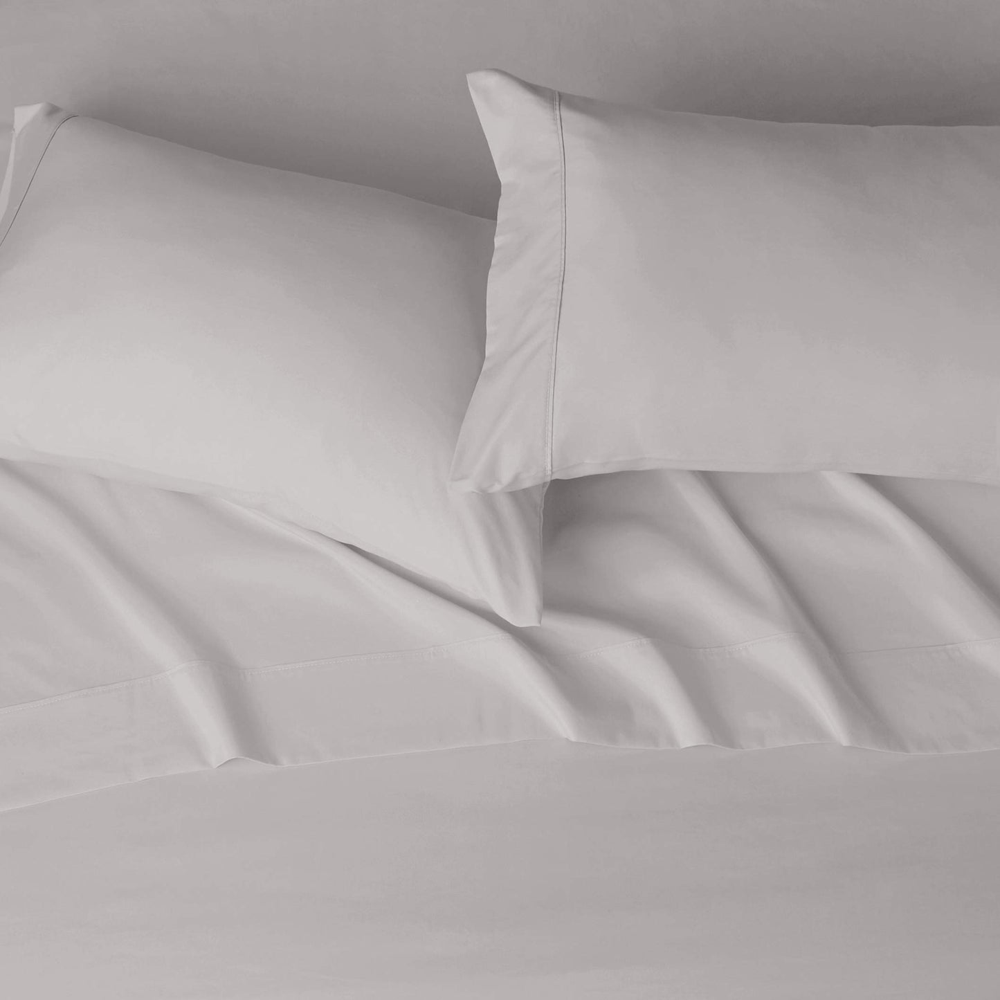 Lightweight Super Soft Easy Care Microfiber Bed Sheet Set with 36-cm Deep Pockets - King, Light Gray