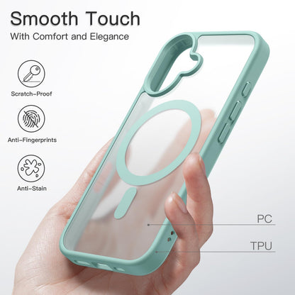 JETech Magnetic Case for iPhone 16 Plus 6.7-Inch Compatible with MagSafe, Translucent Matte Back Slim Shockproof Phone Cover (Teal)