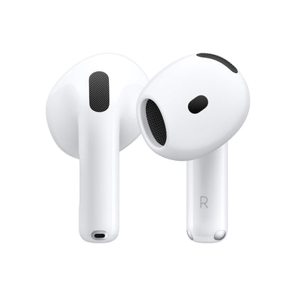 AirPods 4 Wireless Earbuds, Bluetooth Headphones, Personalized Spatial Audio, Sweat and Water Resistant, USB-C Charging Case, H2 Chip, Up to 30 Hours of Battery Life, Effortless Setup for iPhone