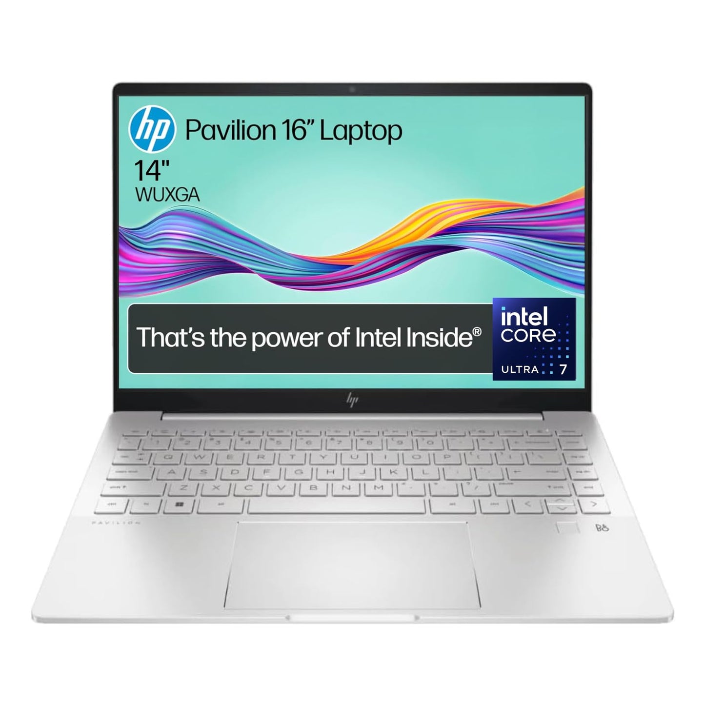 HP Pavilion Plus 14" Laptop, 14-inch 2.8K OLED Display, Intel Core Ultra 7 155H Processor, 16GB RAM, 512GB SSD, Intel Iris Xe Graphics, Windows 11, Lightweight, Long Battery Life, Silver, B22Z2PA