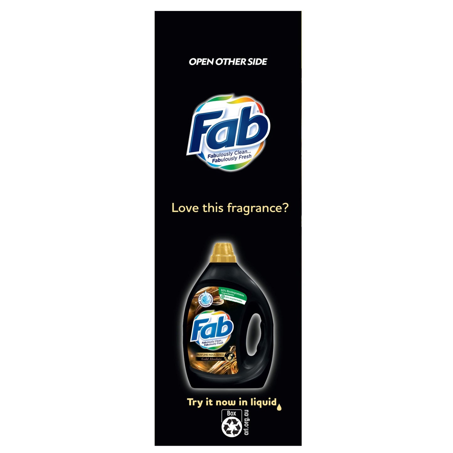 Fab Perfume Indulgence Gold Absolute Laundry Powder Detergent, 3.8 Kilograms