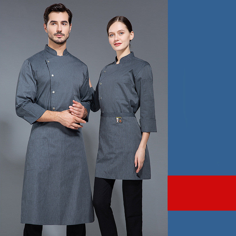 Men's And Women's Casual Kitchen Canteen Chef Uniforms