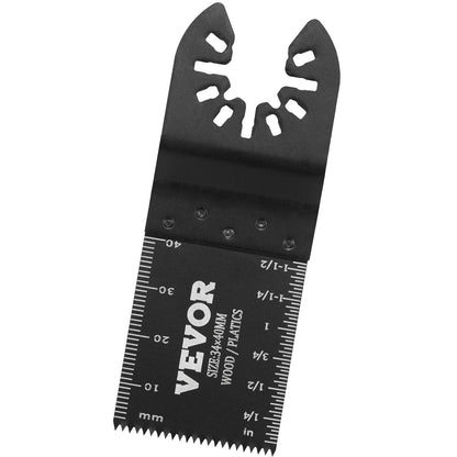 VEVOR 50PCS Oscillating Saw Blades, Universal Quick Release Oscillating Saw Blades, Multitool Tool Blades For Wood Plastic Aluminum,