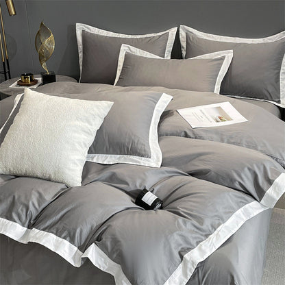 Four-piece Long Velvet High-grade Duvet Cover