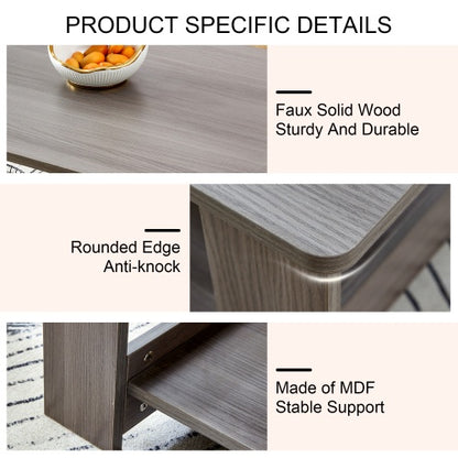 A Modern And Practical Textured Coffee Table,tea Table.Made Of MDF Material,. Suitable For Living Room,bedroom And Study Room.