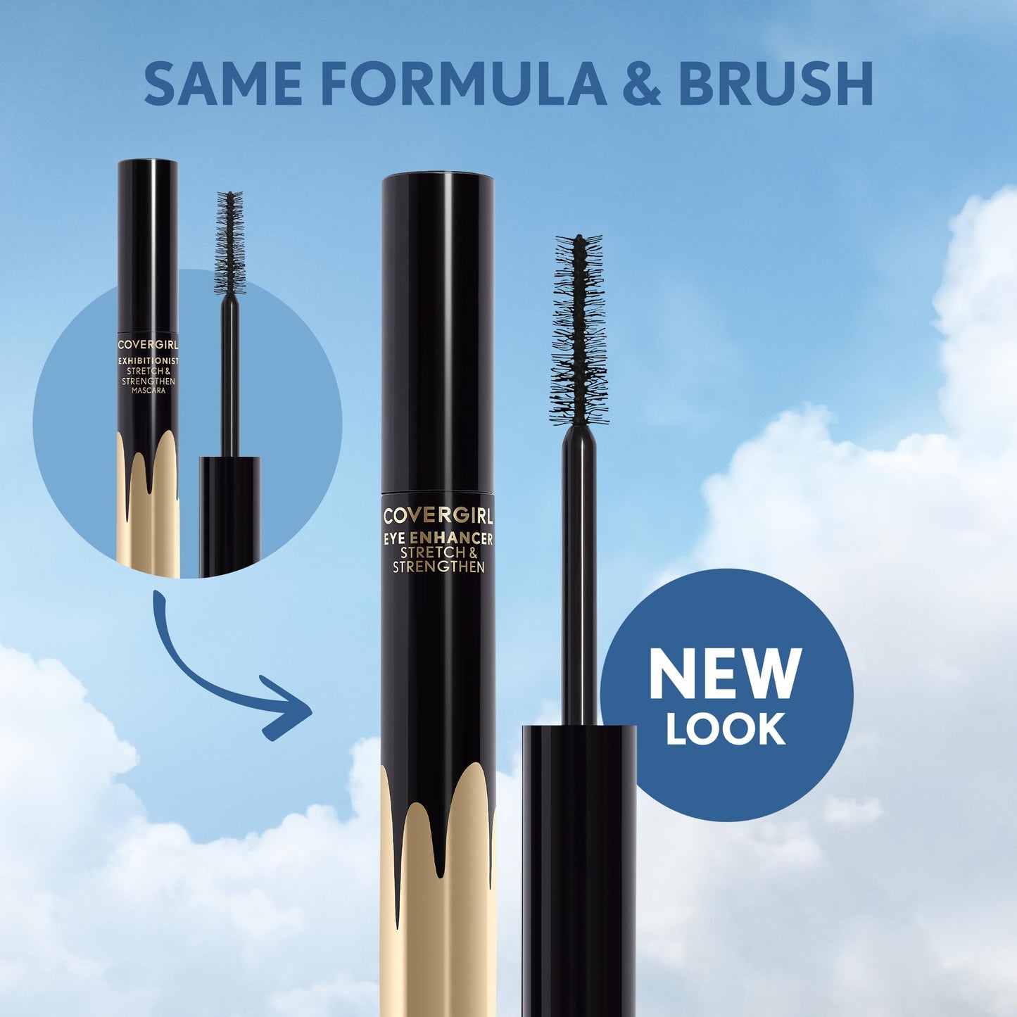 Exhibitionist Stretch and Strengthen Mascara - 800 Very Black by CoverGirl for Women - 0.3 oz Mascara