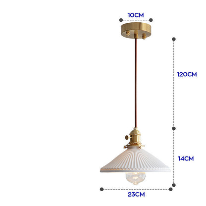 Simple Creative Light-transmitting Porcelain Chandelier