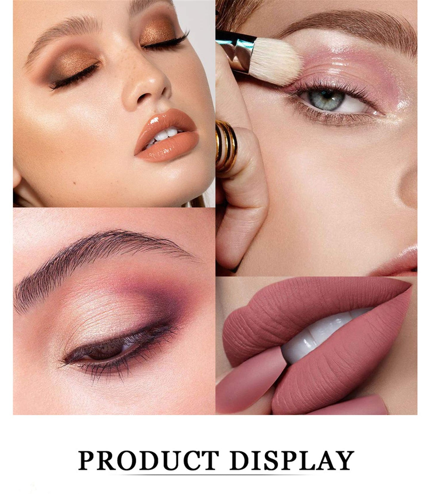 Professional Makeup Set,MKNZOME Essential Make Up Set With Make-up Bag Portable Travel Makeup Kit Birthday Xmas Makeup Gift Set Eyeshadow Palette Foudation Lip Gloss for Teenage & Adults