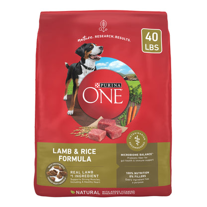 Purina ONE Dry Dog Food Lamb and Rice Formula - 40 lb. Bag