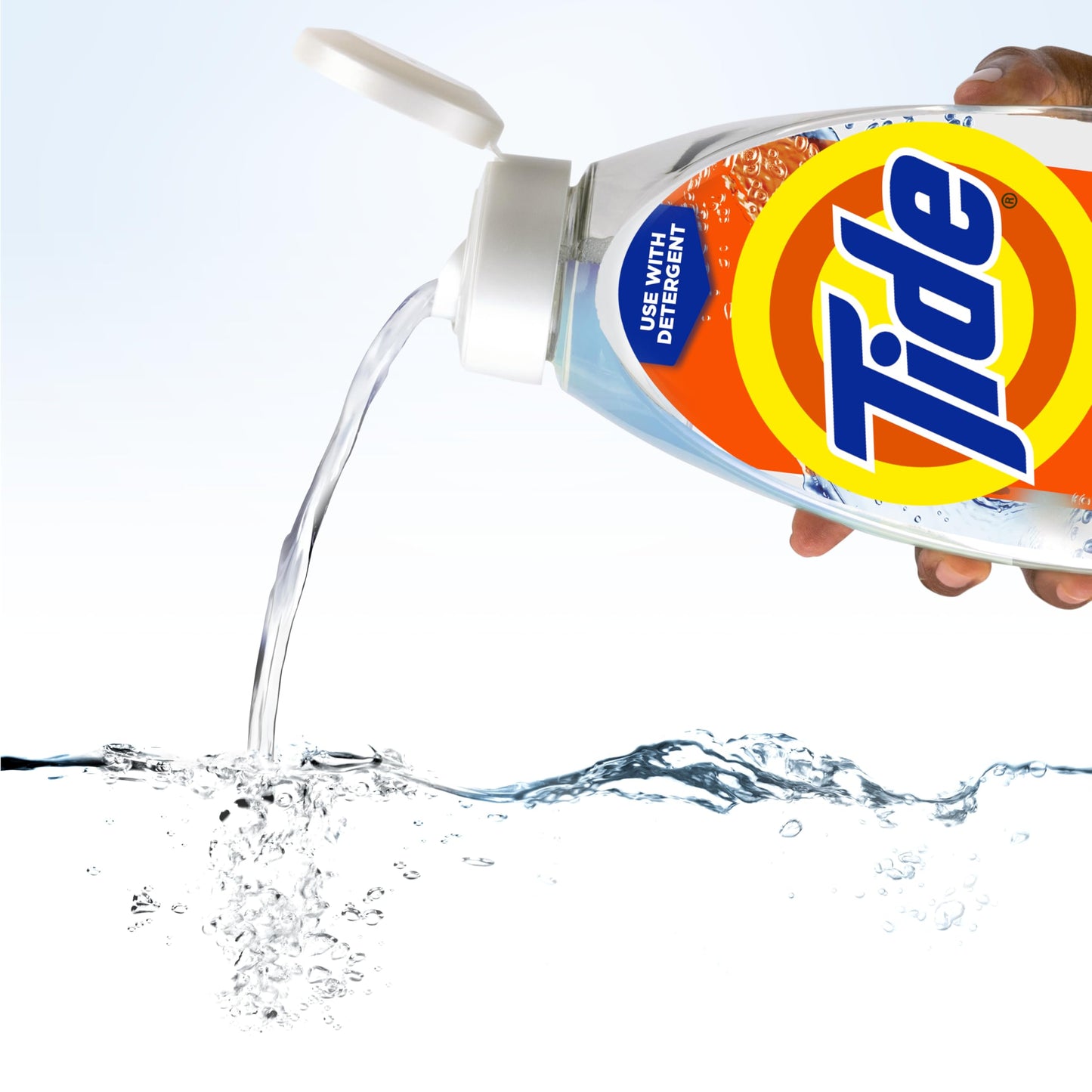 Tide Clean Boost Fabric Rinse, Removes Odours and Residues, Safe on All Fabrics, Free of Dyes and Heavy Perfumes, Spring Meadow Scent, 1.43L