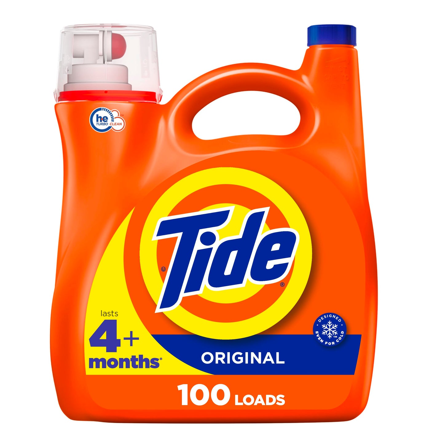 Tide Free & Gentle Liquid Laundry Detergent, 100 loads, 4.31L, HE Compatible & Liquid Laundry Detergent, Original, 100 loads, 146 fl oz, HE Compatible