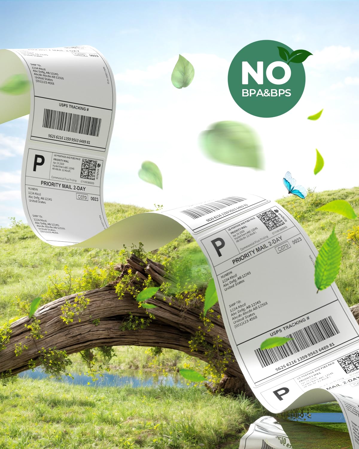 MUNBYN Thermal Direct Shipping Label (Pack of 500 4x6 Per Roll Labels) - Commercial Grade…