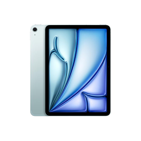 Apple iPad Air 11-inch with M3 chip Built for Apple Intelligence, Liquid Retina Display, 256GB, 12MP Front/Back Camera, Wi-Fi 6E + 5G Cellular, Touch ID, All-Day Battery Life — Blue
