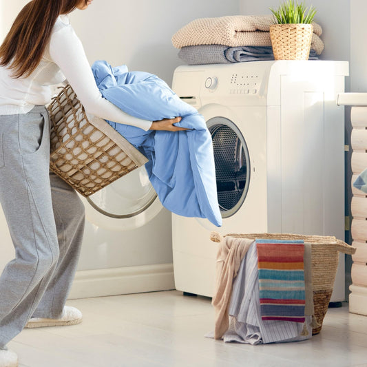 ROSGONIA King Size Comforter Set Light Blue, 3pcs King Comforter Set (1 Comforter & 2 Pillowcases) All Season Soft Lightweight Bedspread Blanket Quilt