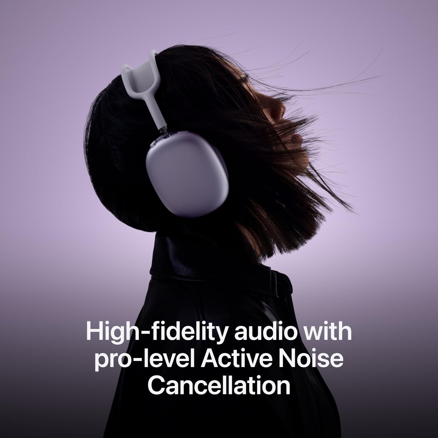 AirPods Max Wireless Over-Ear Headphones, Pro-Level Active Noise Cancellation, Transparency Mode, Personalized Spatial Audio, USB-C Charging, Bluetooth Headphones for iPhone - Starlight