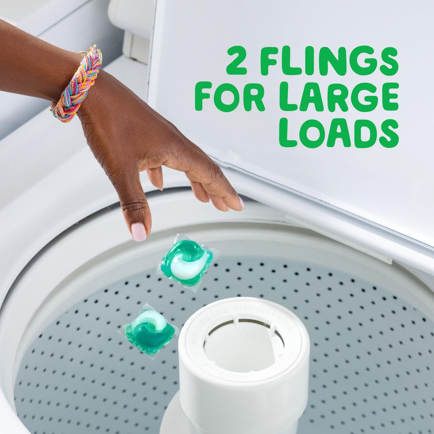 Gain Flings Laundry Detergent Pacs, Original Scent, 3 in 1 HE Detergent Pacs with Oxi Boost and Febreeze, 76 Count