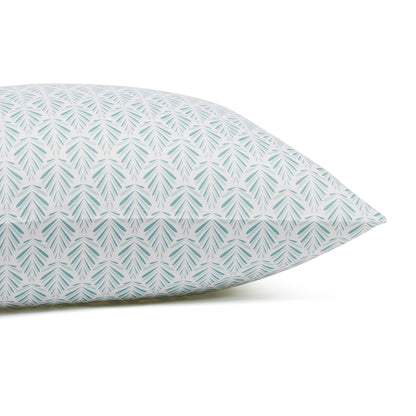 Lightweight Super Soft Easy Care Microfiber 4 Piece Comfortable Bed Sheet Set With 14" Deep Pockets, Full, Aqua Fern, Printed