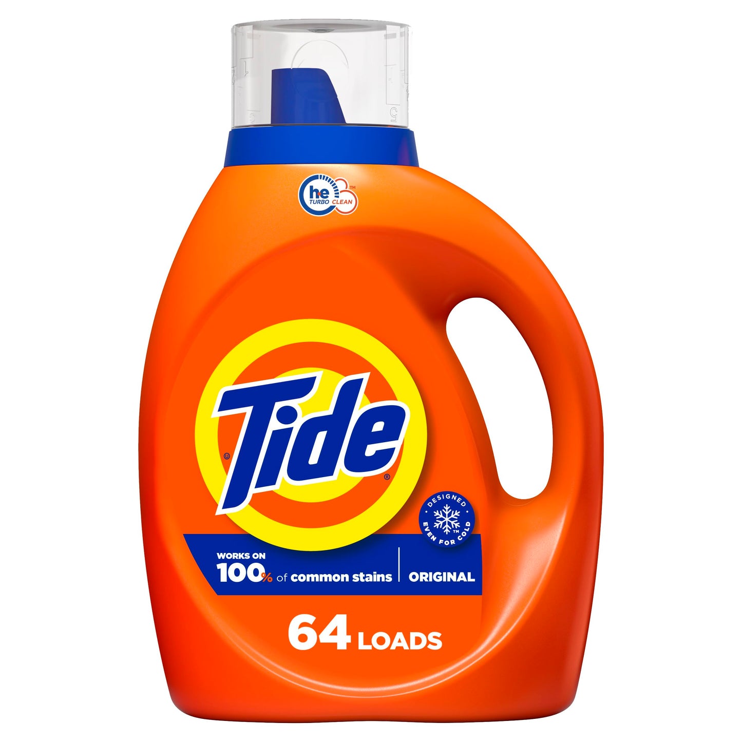 Tide Liquid Laundry Detergent, Original, 64 loads, 84 fl oz, HE Compatible (Packaging May Vary)