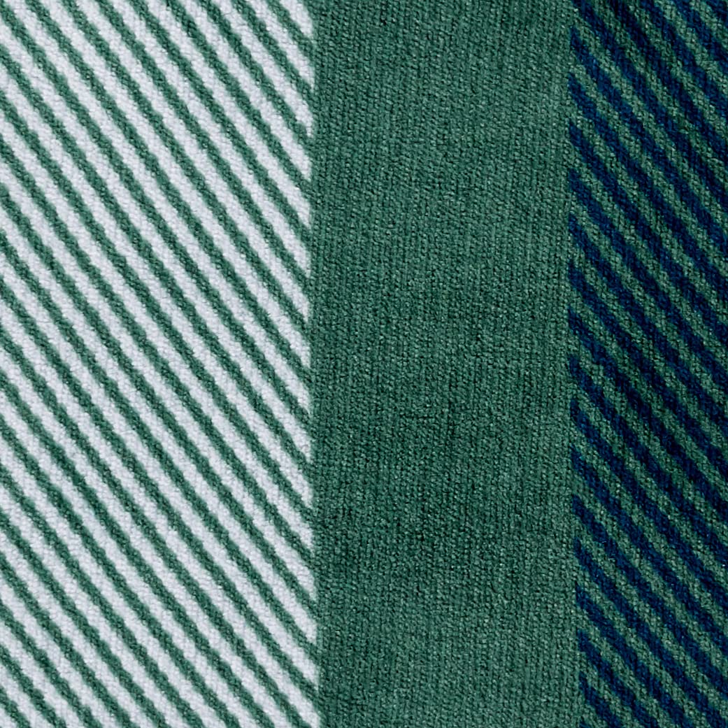 Ultra-Soft Micromink Sherpa 3 Piece Comforter Bed Set, Full/Queen, Green Plaid