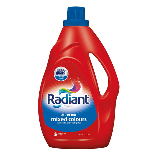 Radiant Liquid Laundry Detergent for Mixed Colours, 2L (Pack of 2)