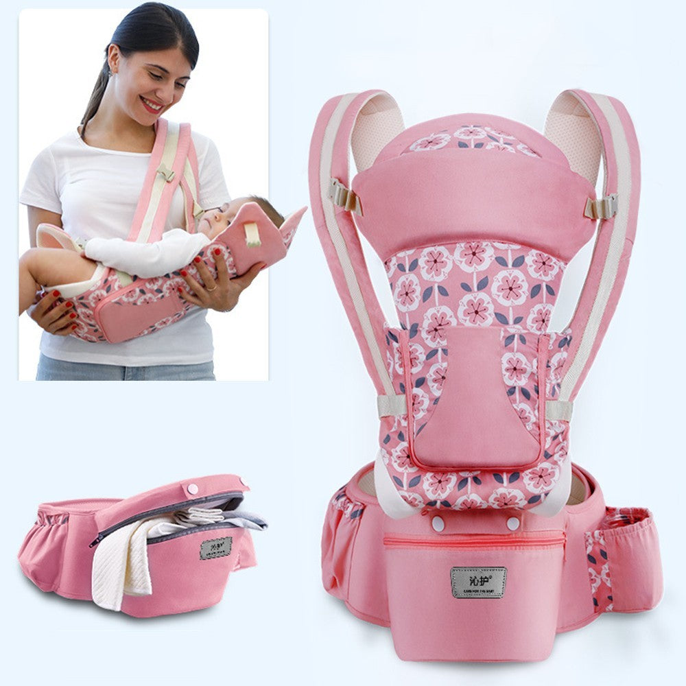 Multifunctional Baby Carrier - Breathable Waist Stool Hip Seat with Multiple Carrying Positions