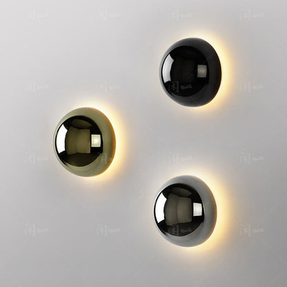 Round Aisle Lamps Solar Eclipse Bedroom Bedside Wall Lamp