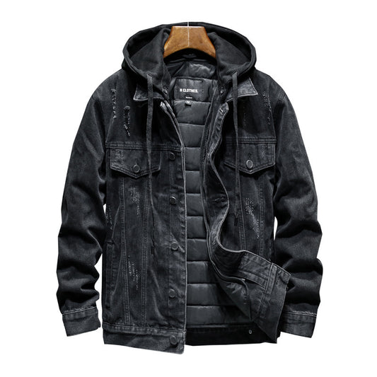 Men Thick denim jacket