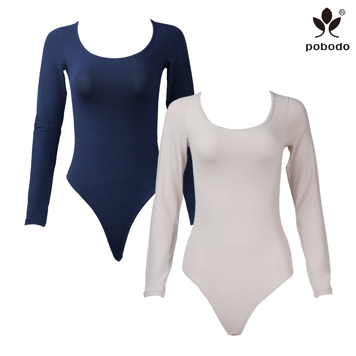 Round Neck Long Sleeved Jumpsuit